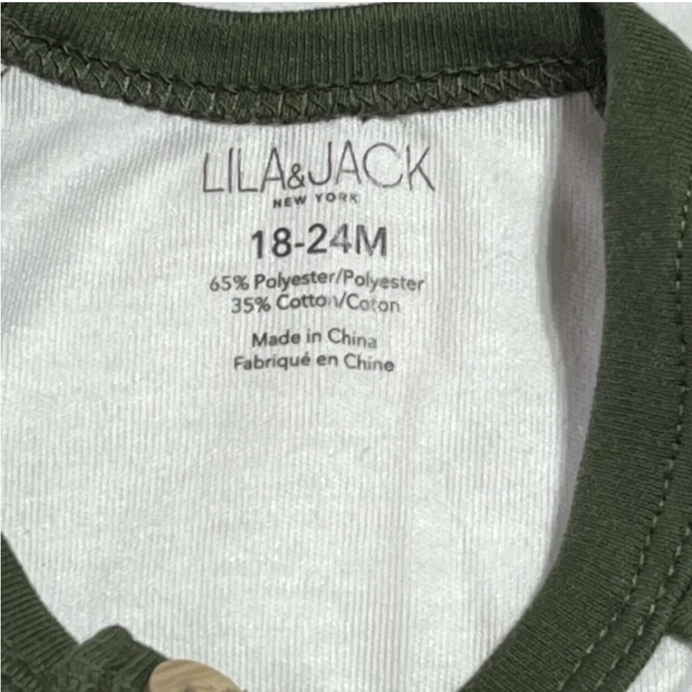 NEW! Lila & Jack “Little Explorer” raglan bodysuit & hat outfit 18-24 months